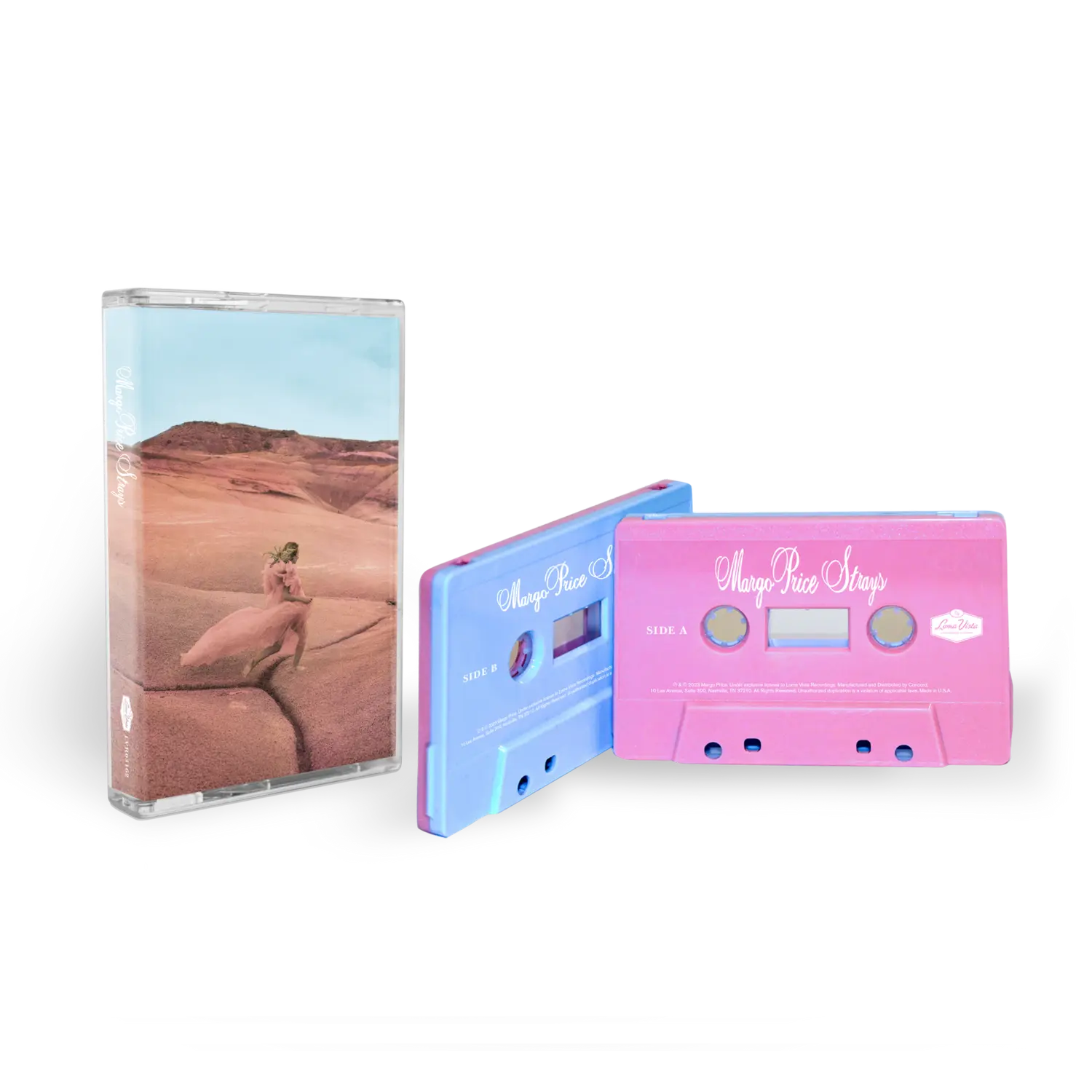 

Аудиокассета Strays limited edition pink + blue cassette Margo Price