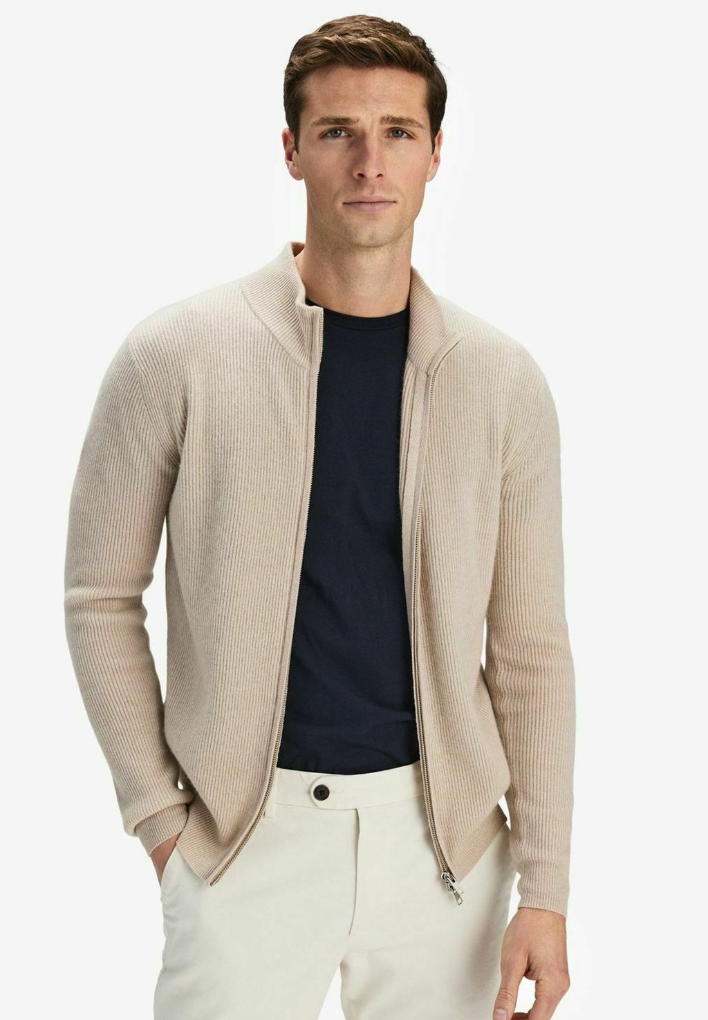 

Кардиган CLASSIC ZIP-UP John Henric, бежевый