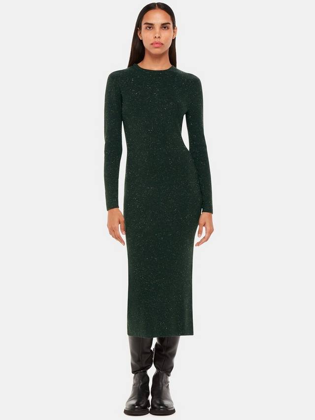 

Миниатюрное трикотажное платье миди от энни спаркл Whistles, цвет Dark Greenpe