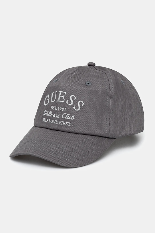 

Бейсболка хлопковая с пайетками LUREX Guess, серый