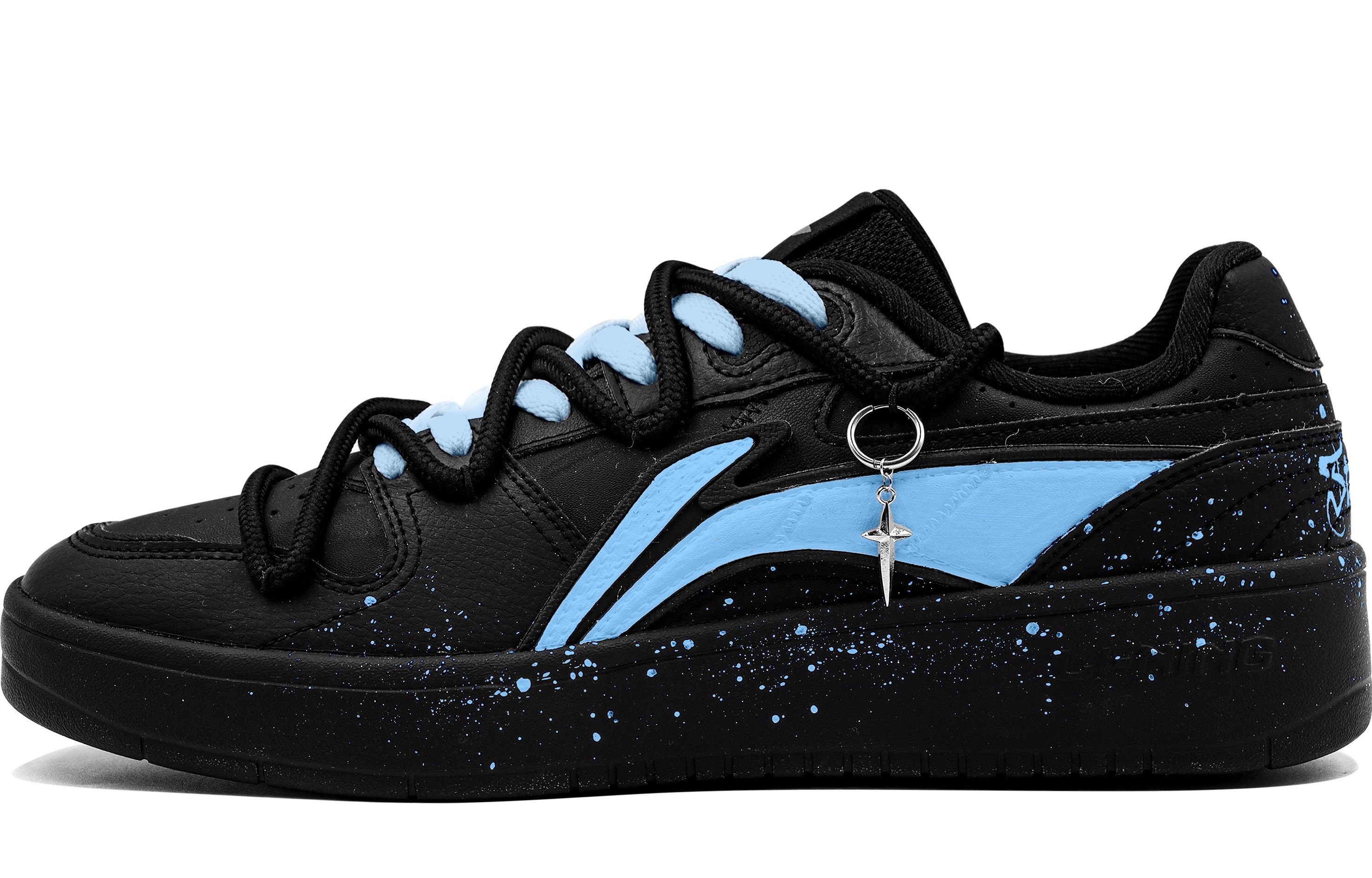 

LINING Кроссовки для скейтбординга мужские, низкие, черно-белые