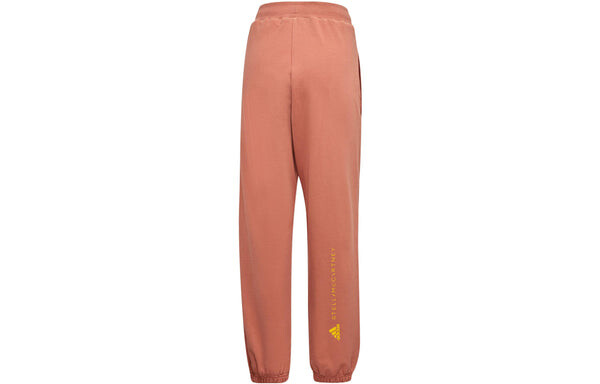 Спортивные штаны adidas x Stella Mccartney Crossover Logo Alphabet Printing Bundle Feet Sports Pants/Trousers/Joggers Orange, оранжевый — фото 2