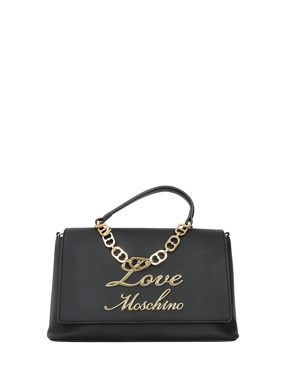 

Черная женская сумка через плечо Moschino