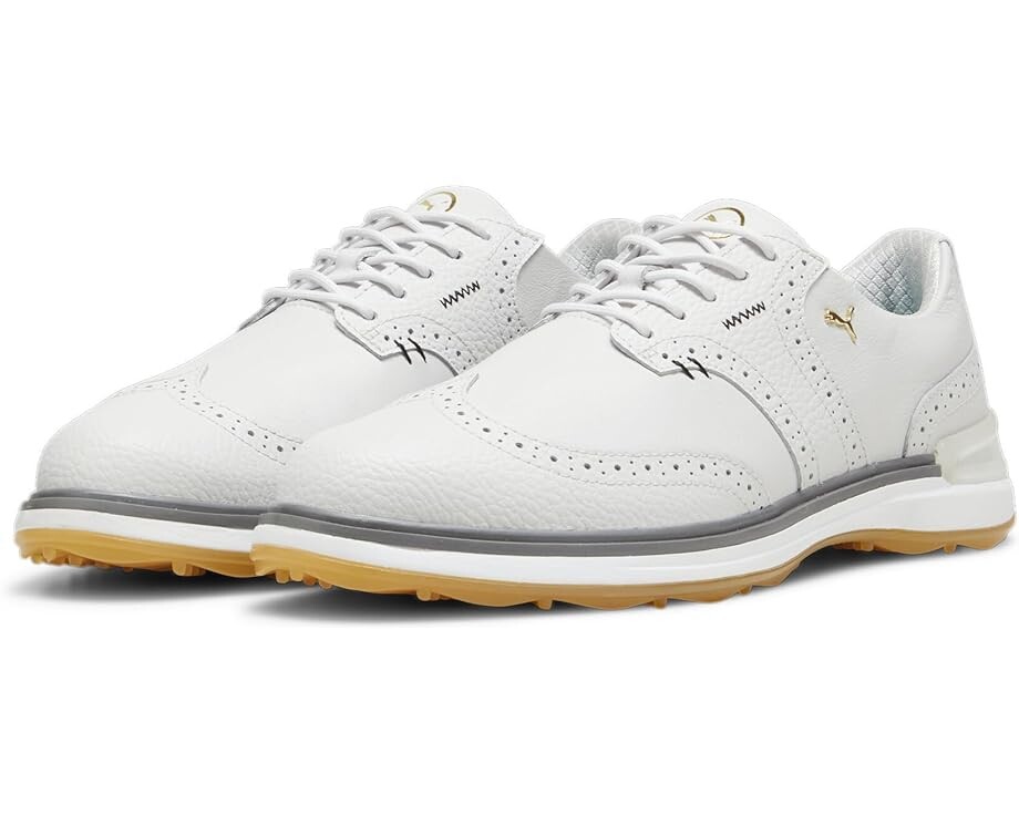

Кроссовки PUMA Golf Avant Wing Tip, цвет Feather Gray/Slate Gray