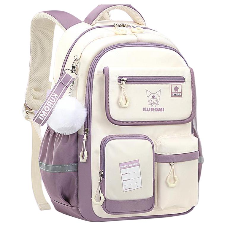 

Студенческий рюкзак из полиэстера детский разноцветный Sanrio, фиолетовый