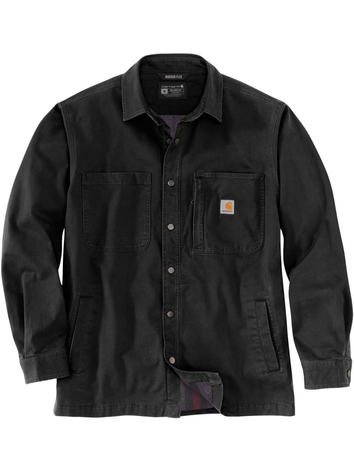 

Флисовая куртка Lined Snap Front 105532 CARHARTT , черный