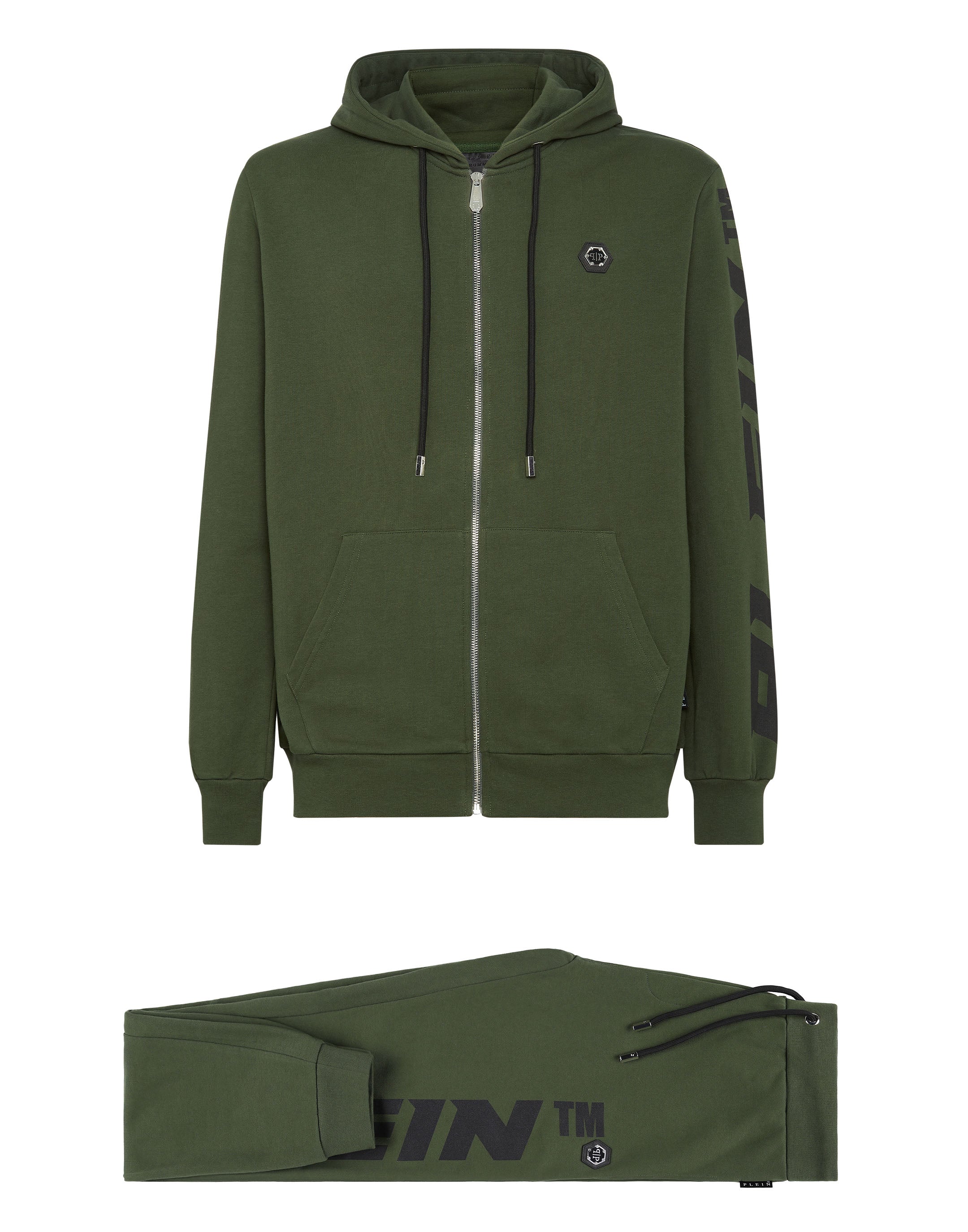 

Спортивный костюм с капюшоном/брюками PHILIPP PLEIN, цвет military