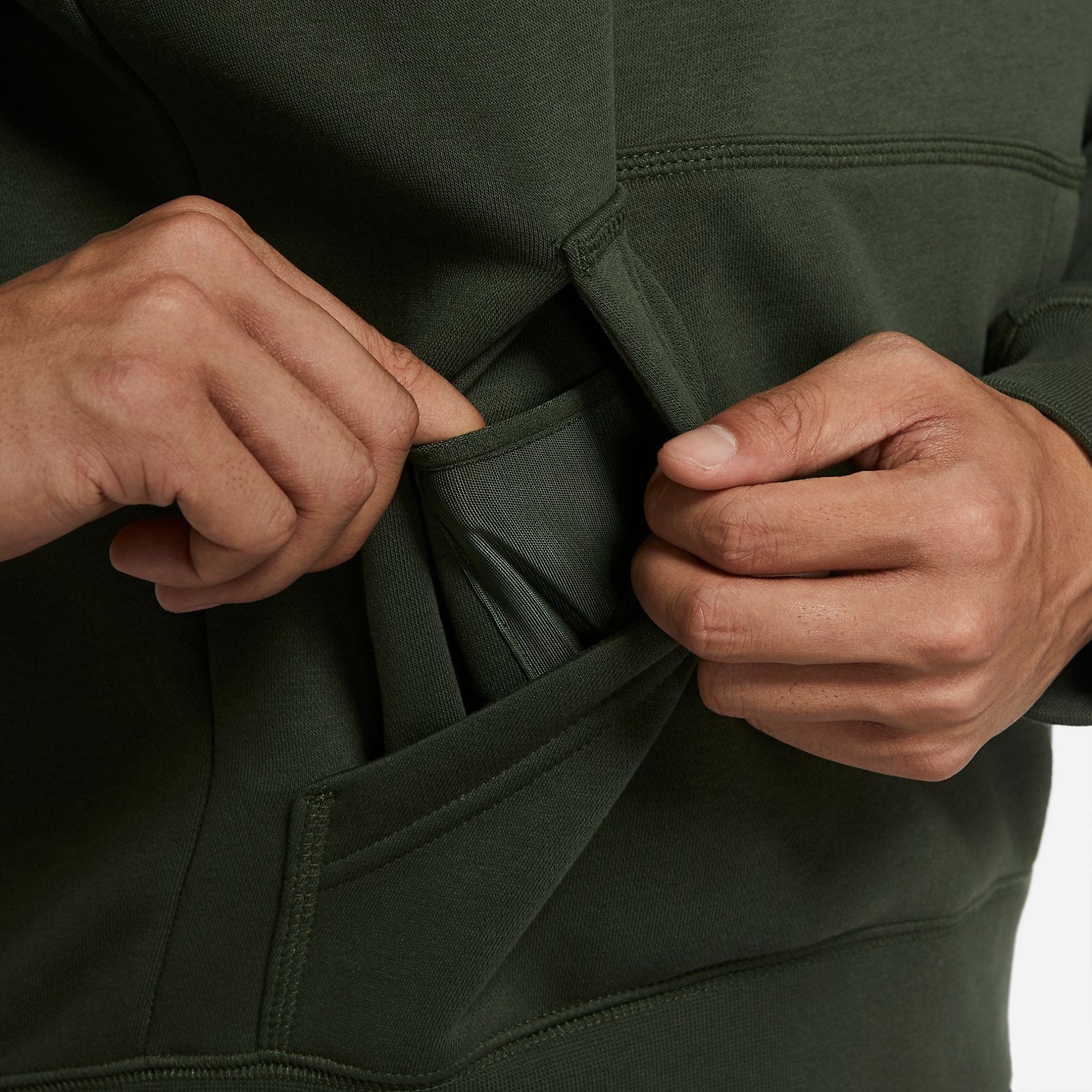 Худи Nike AS M NK FCESSNTL FLC HOODIEPO CARBON Green — фото 3