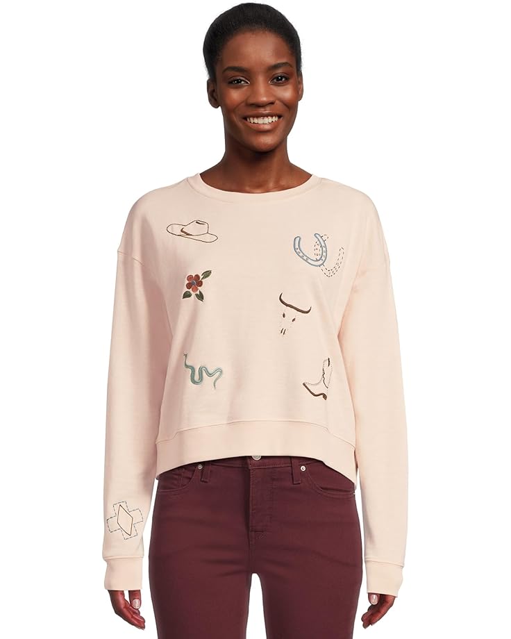 

Женский свитер Pendleton Graphic French Terry, Soft Rose