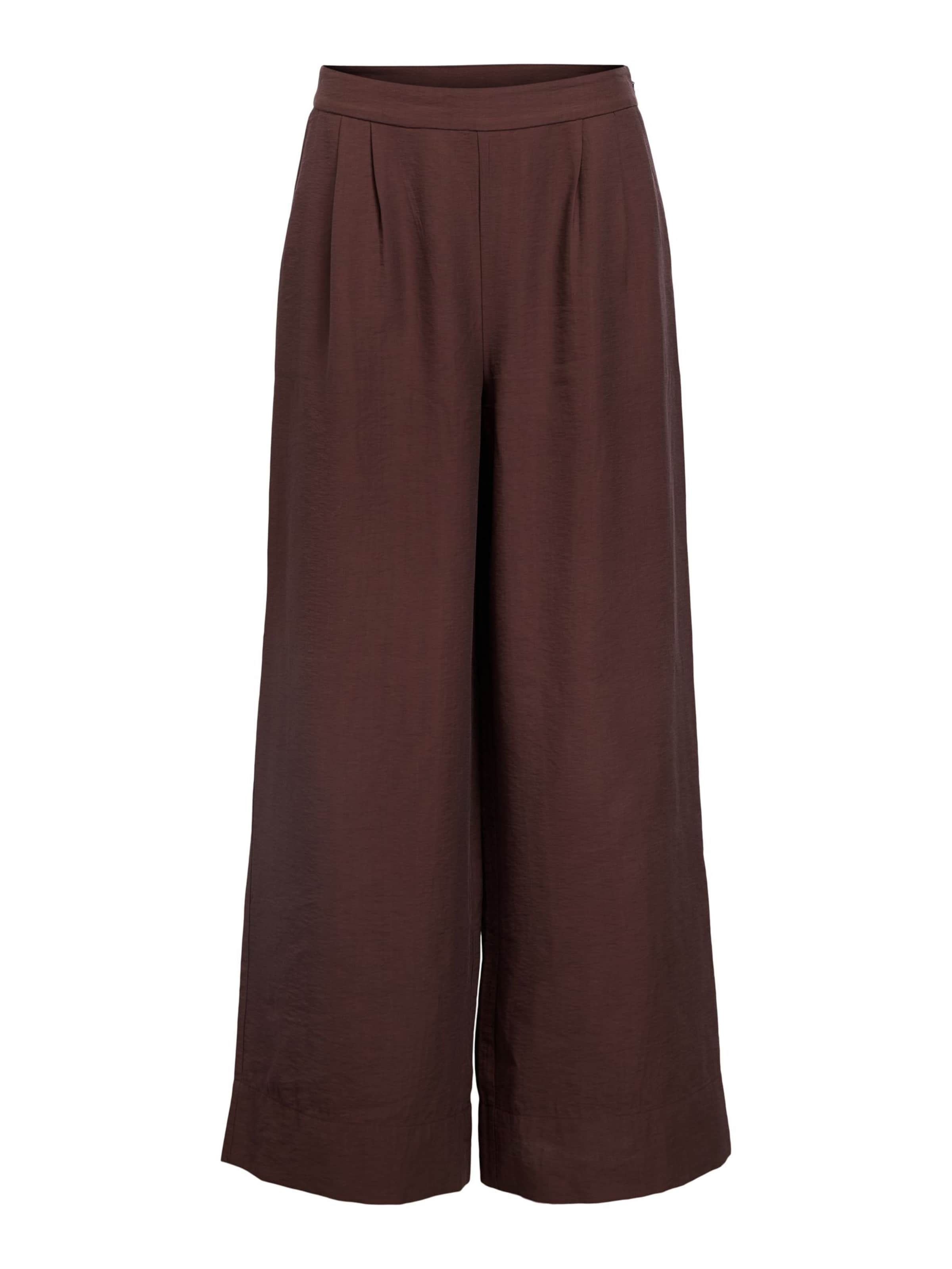 

OBJECT Брюки свободного кроя со складками спереди в коричневом цвете