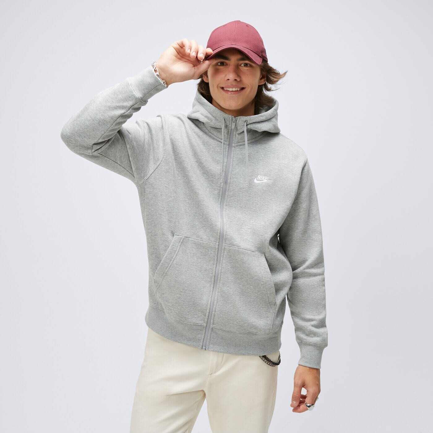 

Толстовка флисовая Nike SportWear Club, серый