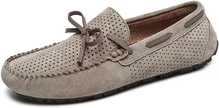 Мокасины мужские перфорированные Loafers Khaki PUGHGAETZF