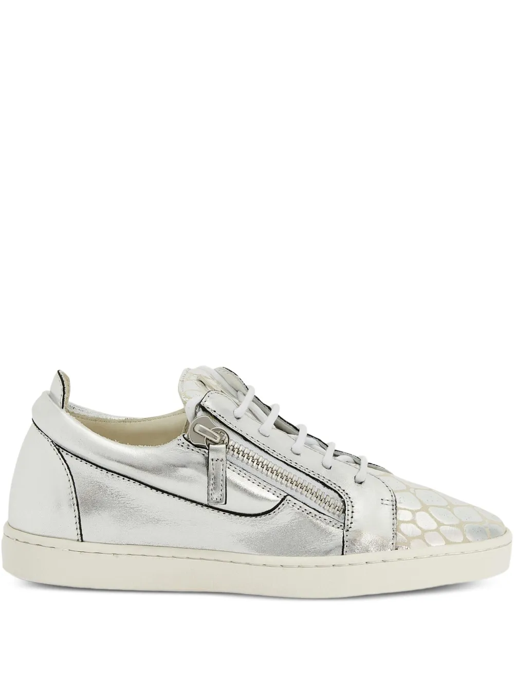 Кроссовки Nicki с молнией Giuseppe Zanotti, серый