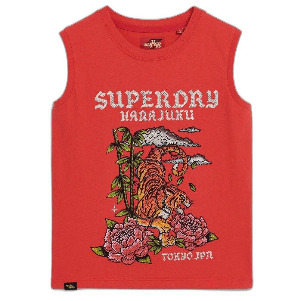 

Футболка Superdry Tattoo Rhinestone , красный