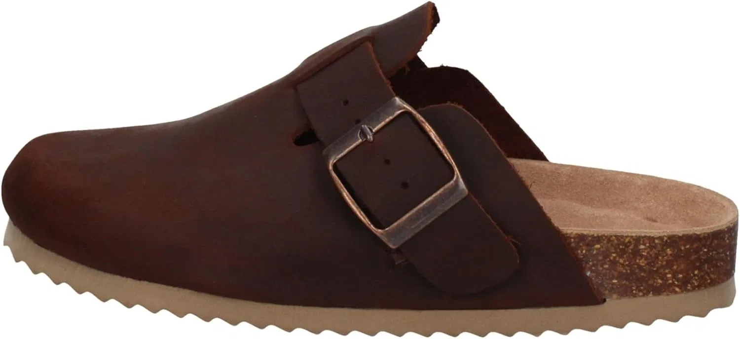 Кожаный сабот в винтажном стиле Colors Of California, 2-Light Brown