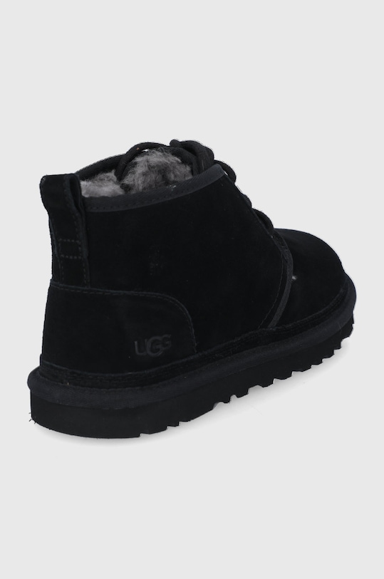 Мужские ботинки Ugg Neumel замшевые с овчиной, черный — фото 3