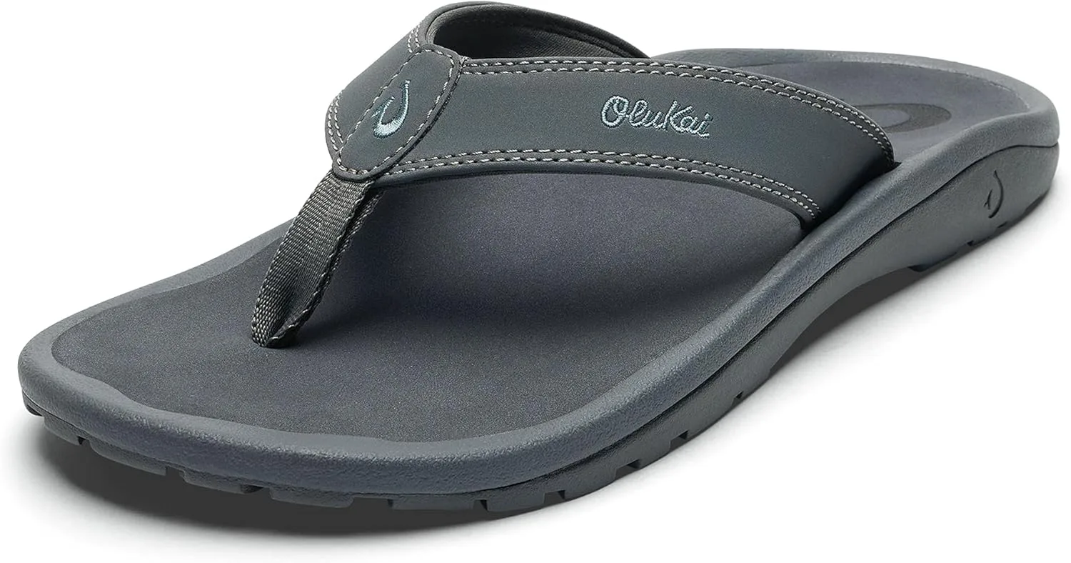 Мужские пляжные сандалии OLUKAI Ohana, водонепроницаемые шлепанцы, поддержка свода стопы и комфортная посадка, легкие и прочные, улучшенное сцепление и устойчивость