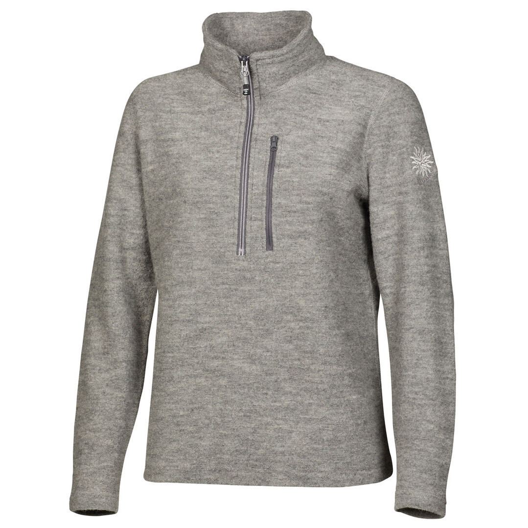 

Шерстяной свитер Ivanhoe Of Sweden Women's Bonnie Half Zip, цвет Grey Marl