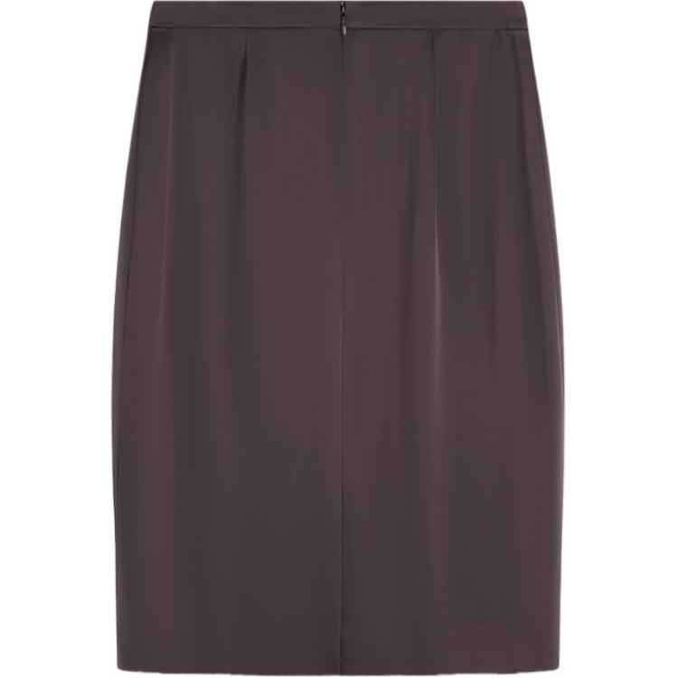 

Повседневная длинная юбка женская кофейно-коричневая THEORY