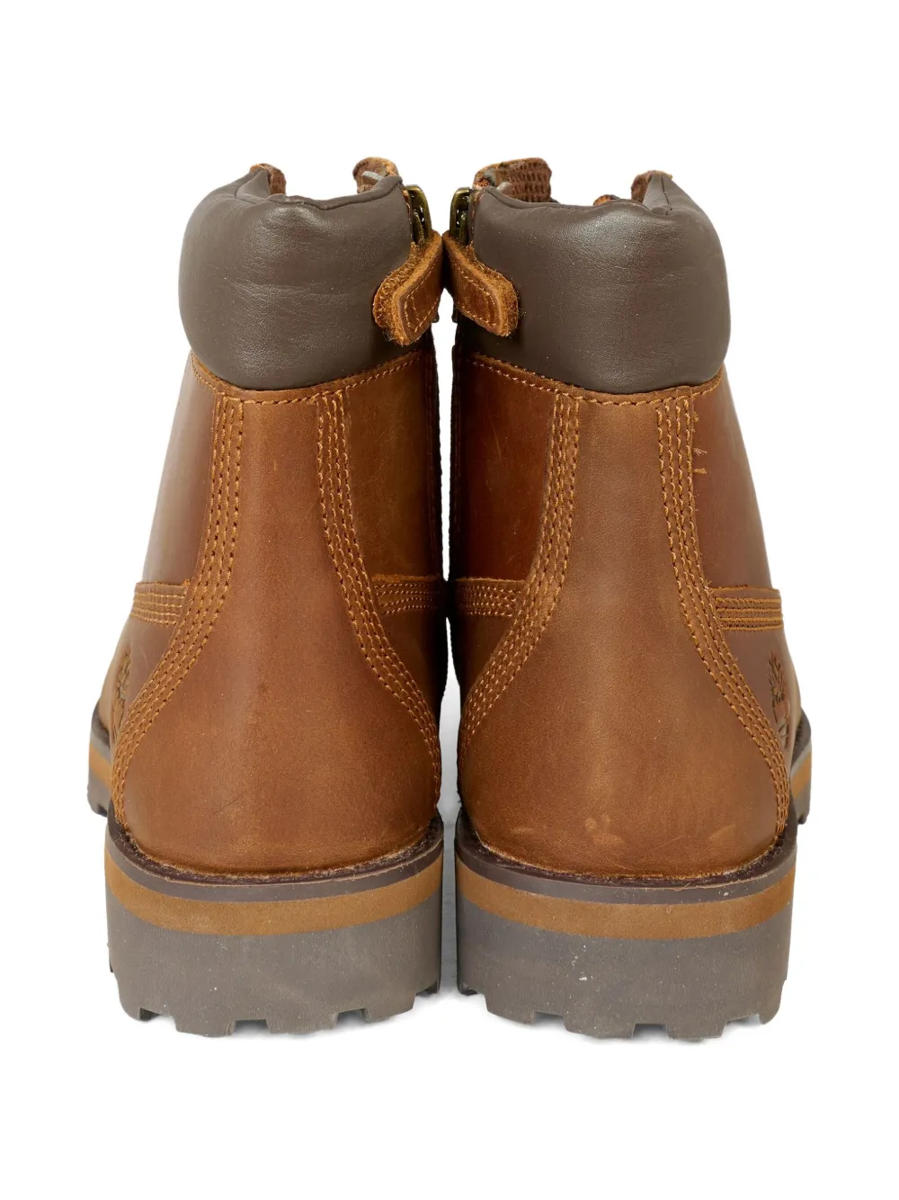 Ботинки Courma на молнии со шнуровкой Timberland Kids, коричневый — фото 4