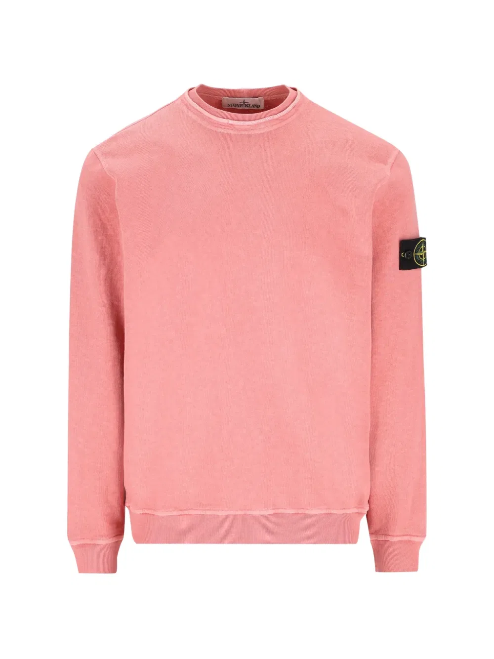 Свитер с нашивкой и логотипом Stone Island, розовый