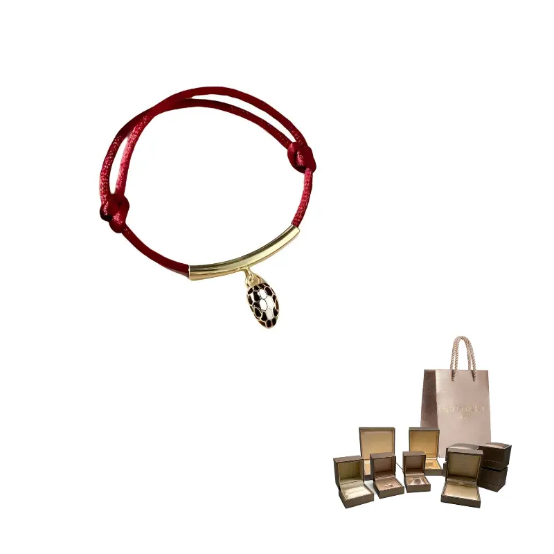 

BVLGARI Латунный браслет женский красный