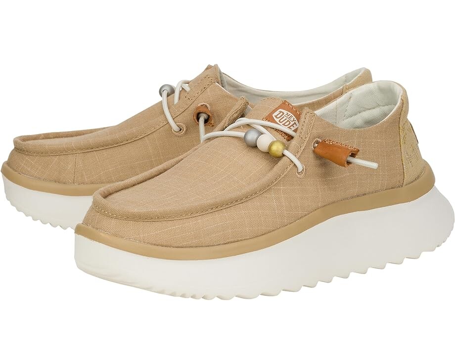 

Лоферы Hey Dude Wendy Peak Baja Stripe, цвет Tan