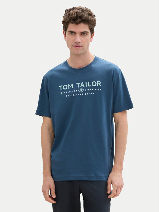 

Футболка стандартного кроя Tom Tailor, синий