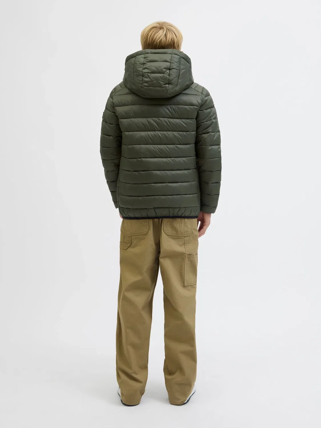 Стеганая куртка с капюшоном JACK & JONES Junior, rosiny — фото 3
