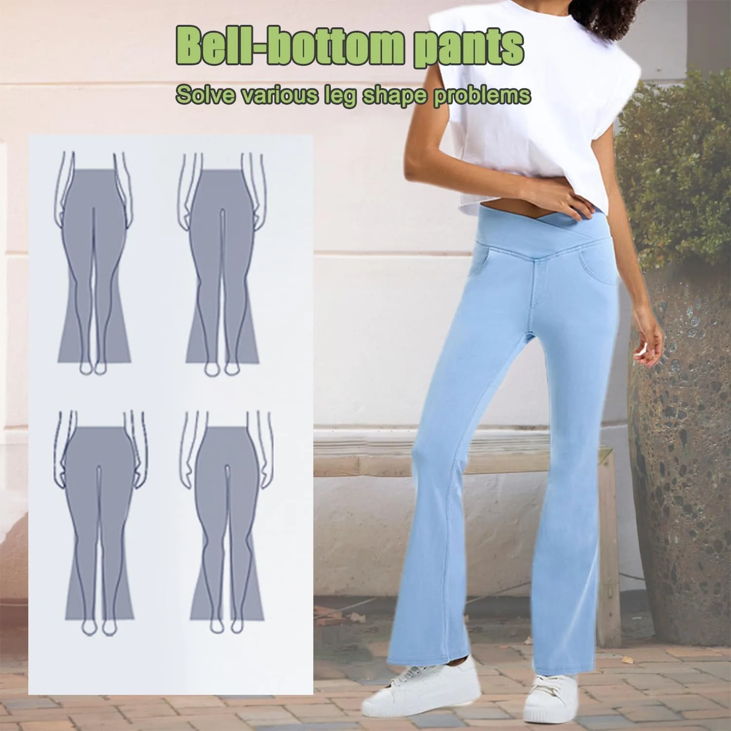 Женские джинсы Soft Cotton Stretchy с высокой посадкой и эффектом подтяжки — фото 2