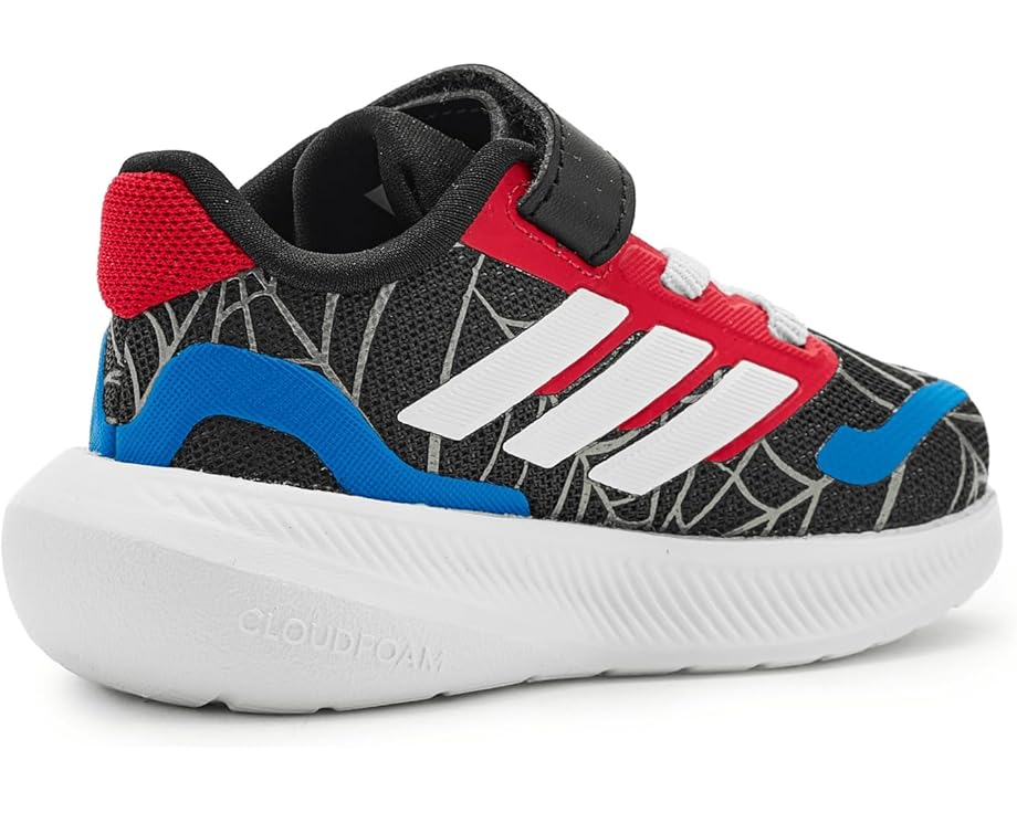 Детские кроссовки Adidas Kids Marvel Spider-Man Run Falcon (toddler), Black/White/Pure Ruby — фото 3
