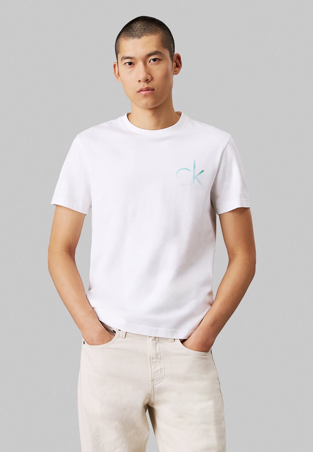 

Футболка с принтом LOGO Calvin Klein, белый