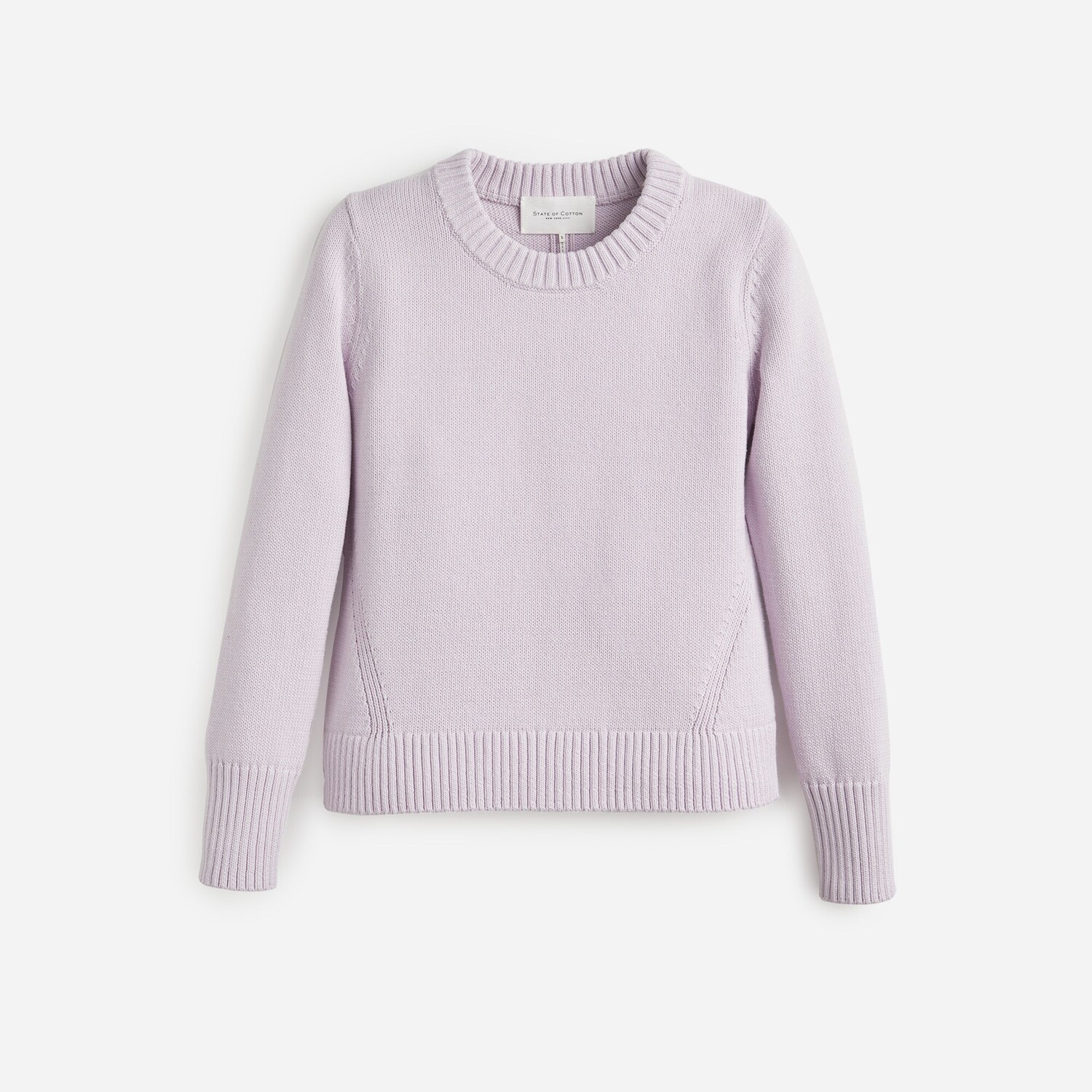 

Свитер Castine средней плотности с круглым вырезом State Of Cotton Nyc, сиреневый