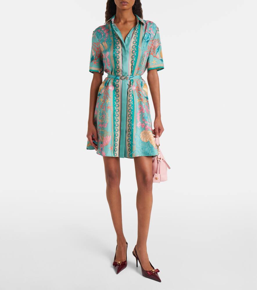 Туфли лодочки на шпильке с ремешком на щиколотке из лаковой кожи Versace, Dark Burgundy-Versace Gold — фото 3
