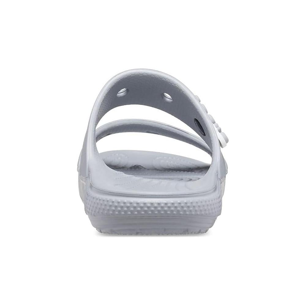Сандалии-слайды Crocs Unisex Classic с двумя ремешками - светло-серые, серый — фото 2