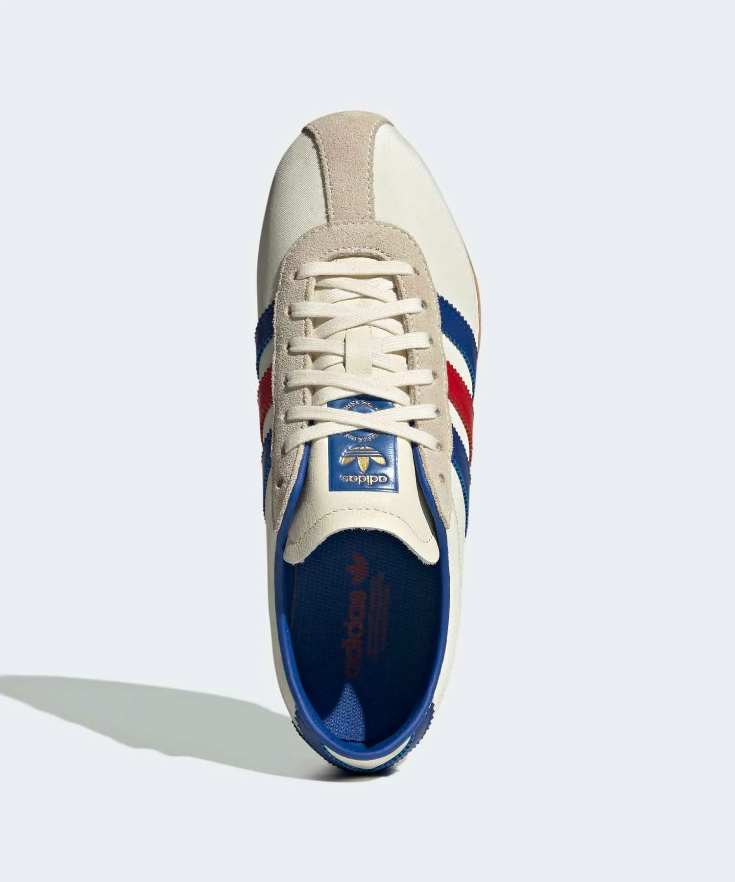 Унисекс кроссовки adidas Tokyo из нейлона с фирменными полосками бело-синие — фото 2