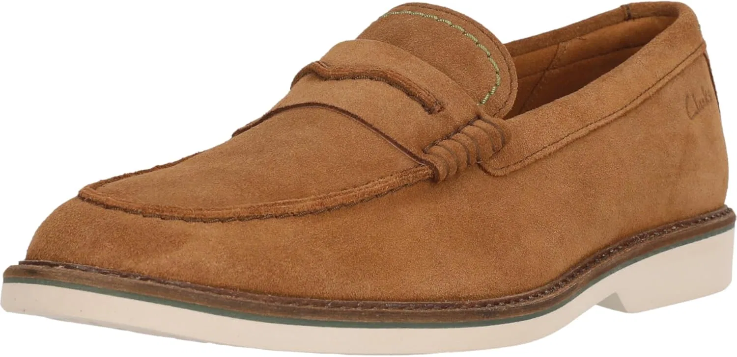 Слипоны, замша, Clarks, Atticus Lt, кола — фото 3