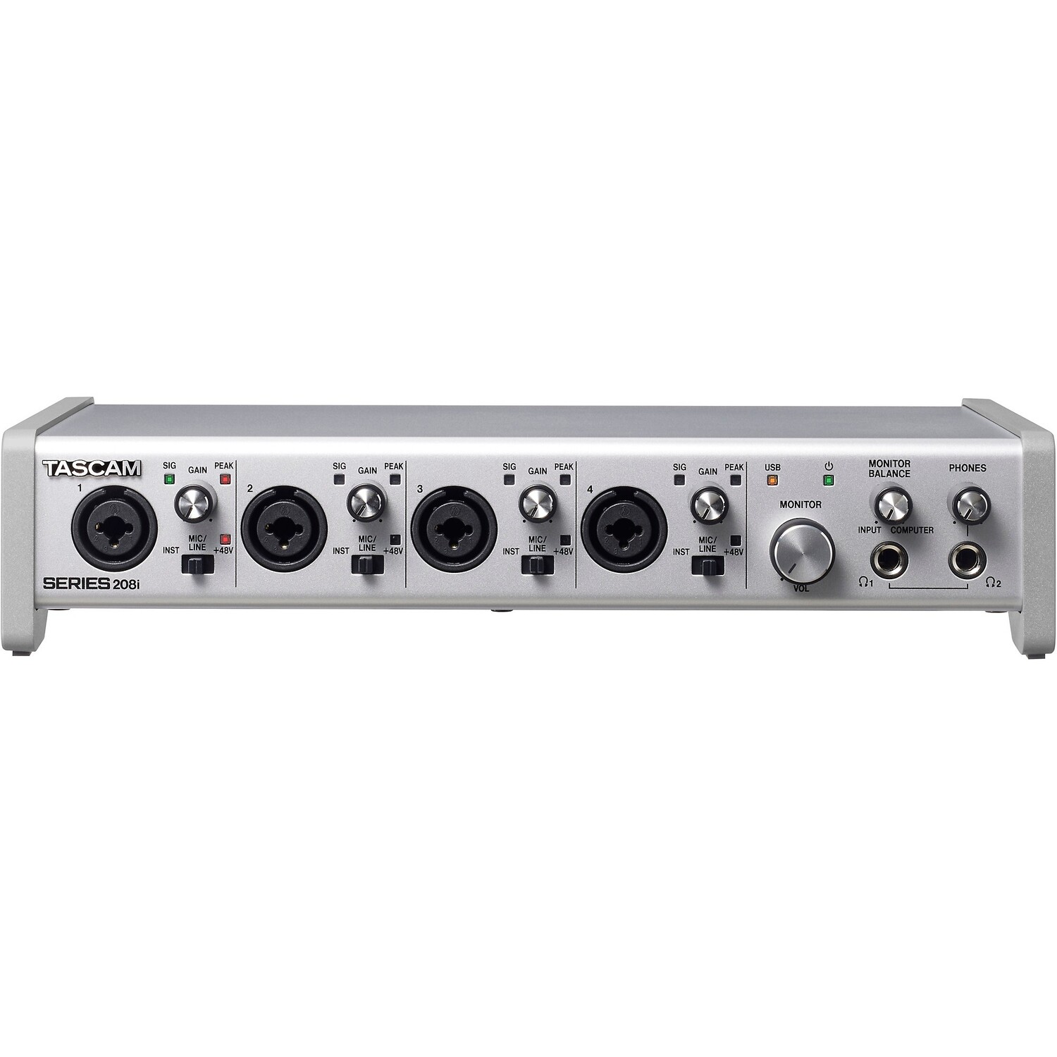 

TASCAM SERIES 208i USB-аудио/MIDI-интерфейс с 20 входами и 8 выходами