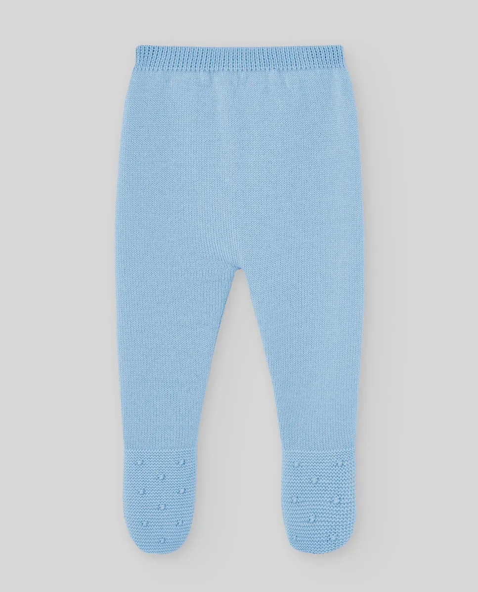 

Вязаные детские леггинсы коллекции Erizos Paz Rodríguez, светло-голубой