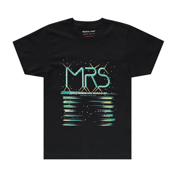 

Футболка Martine Rose Shrunken Graphic Tee 'Black', черный