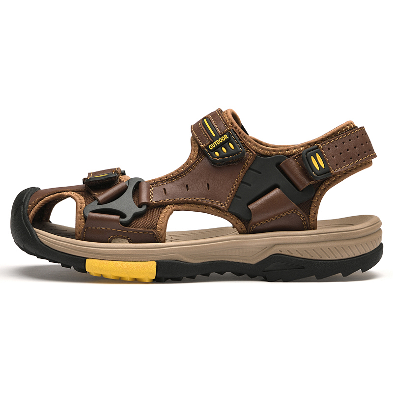 

TELENT Мужские пляжные сандалии коричневые, цвет Brown