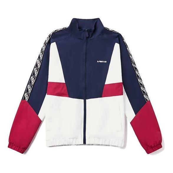 

Куртка retro stand collar windproof jacket navy blue Vans, синий