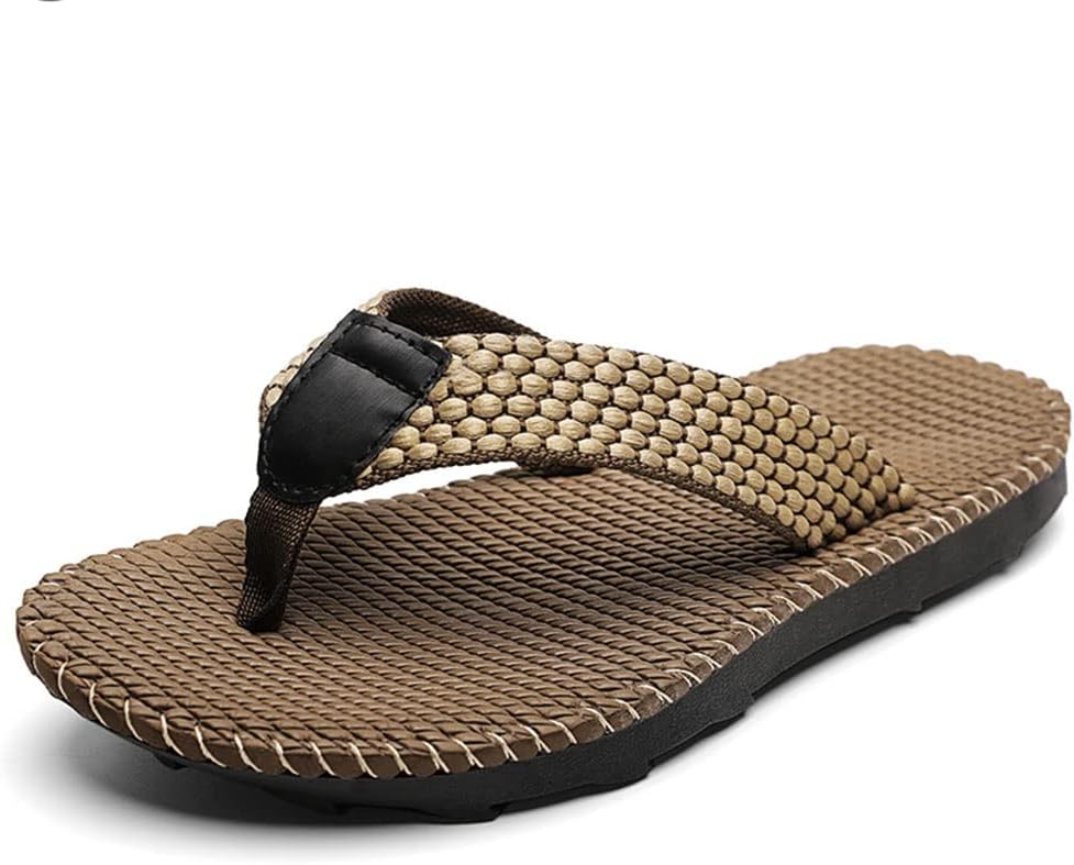 

Мужские сандалии HSQMA Flip Flops, легкие сандалии без застежки, удобные для ходьбы на улице, унисекс, летние пляжные туфли, защита для ног, для дома и улицы (Цвет: черный, Размер: EUR41)