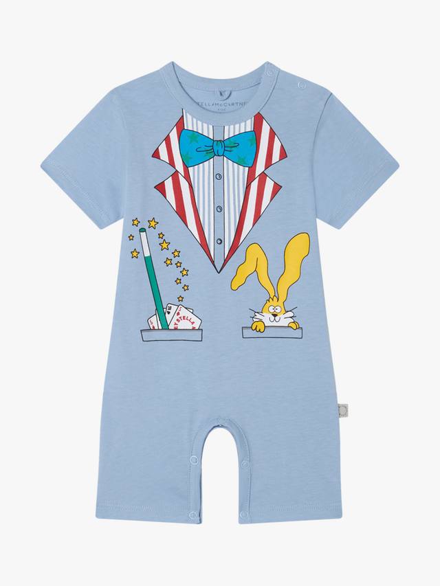 

Детский комбинезон волшебника из хлопчатобумажного джерси Stella McCartney Kids, синий