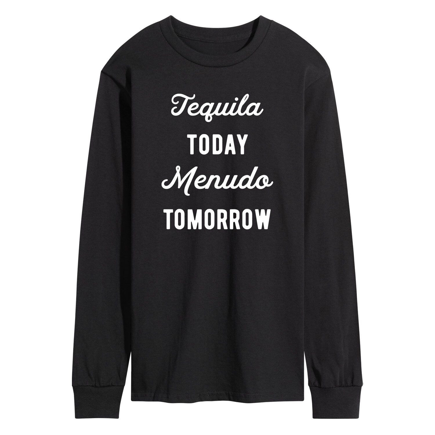 

Мужская футболка Tequlia Today Menudo Tomorrow с графическим рисунком Licensed Character