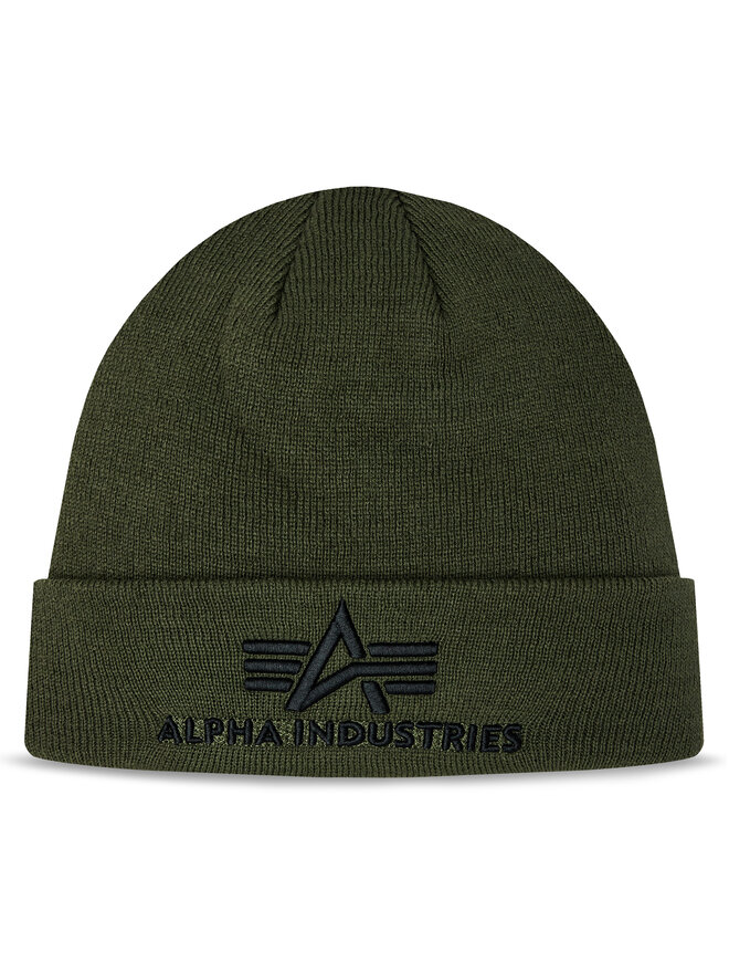 

Зимняя шапка Alpha Industries 3D Beanie 168910, зеленый
