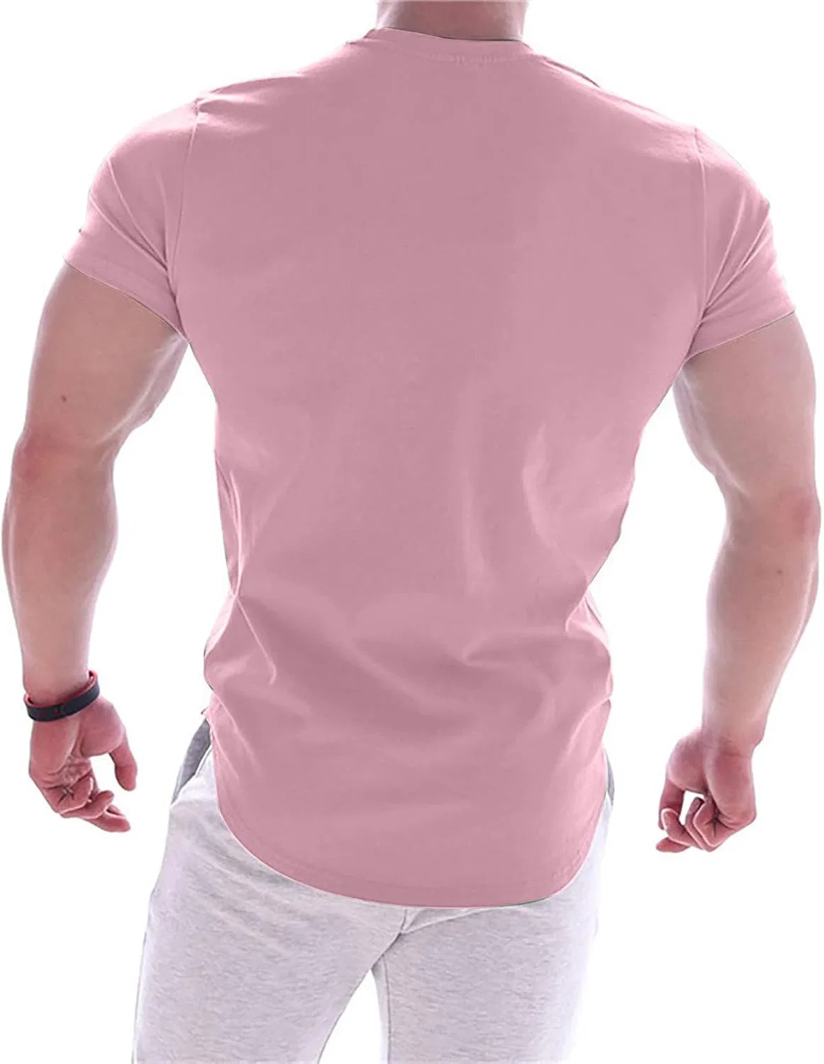 Футболка для бега, быстросохнущая, легкая, дышащая, Pink — фото 4