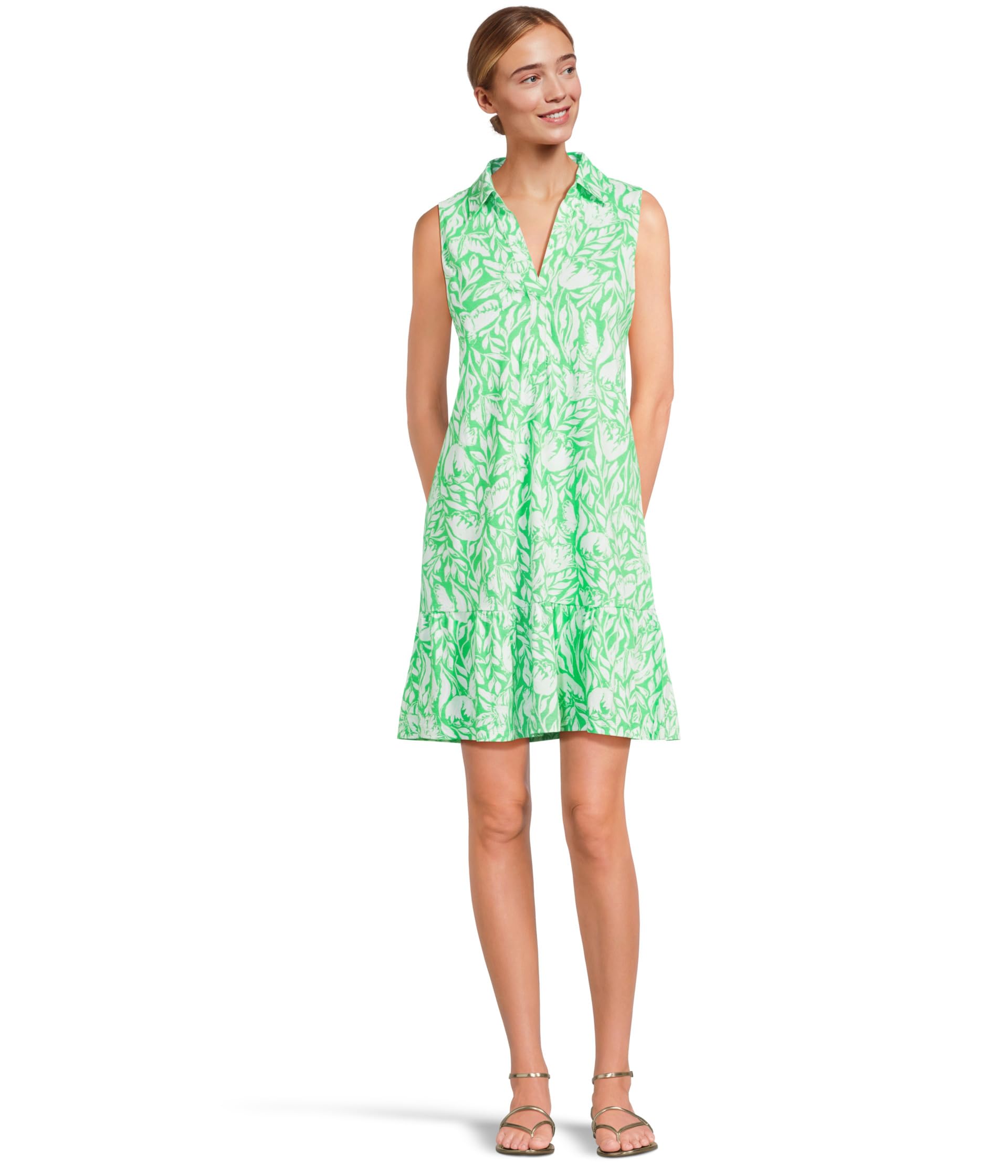 

Платье Lilly Pulitzer Riegan Dress, цвет Fauna Green Tulip To Tango