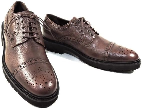 

Мужские коричневые кожаные оксфорды Baldinini, перфорированный носок, подошва с протектором