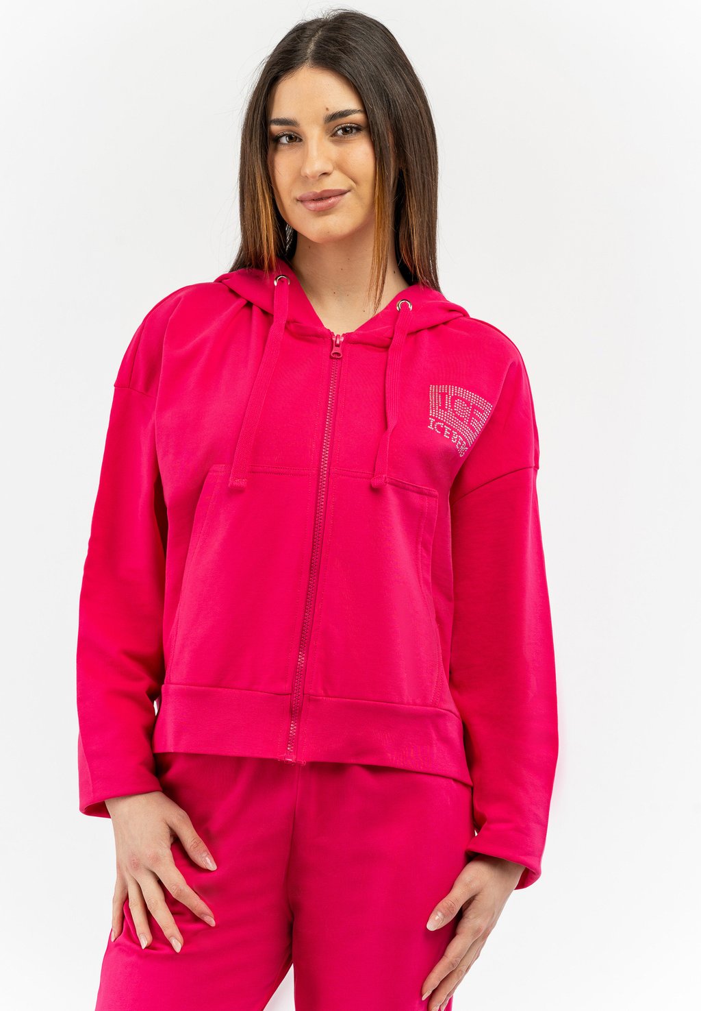 

Толстовка на молнии ICE ICEBERG, розовый